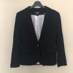 H&M Black Jersey Blazer